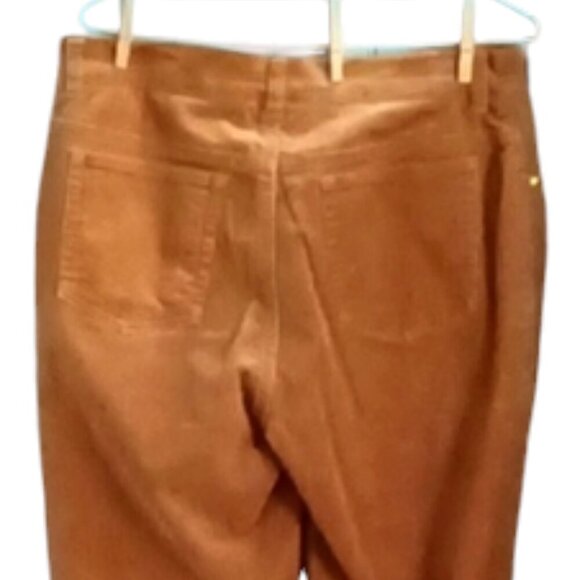 Jones‎ of New York Signature Brown Corduroy Stretch Pants Straight Leg Size 10 - Picture 8 of 8